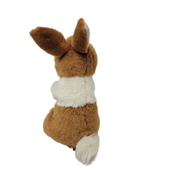Aurora Purely Luxe Bunny Rabbit Plush Stuffed Animal 11" Brown White Easter - Picture 3 of 5